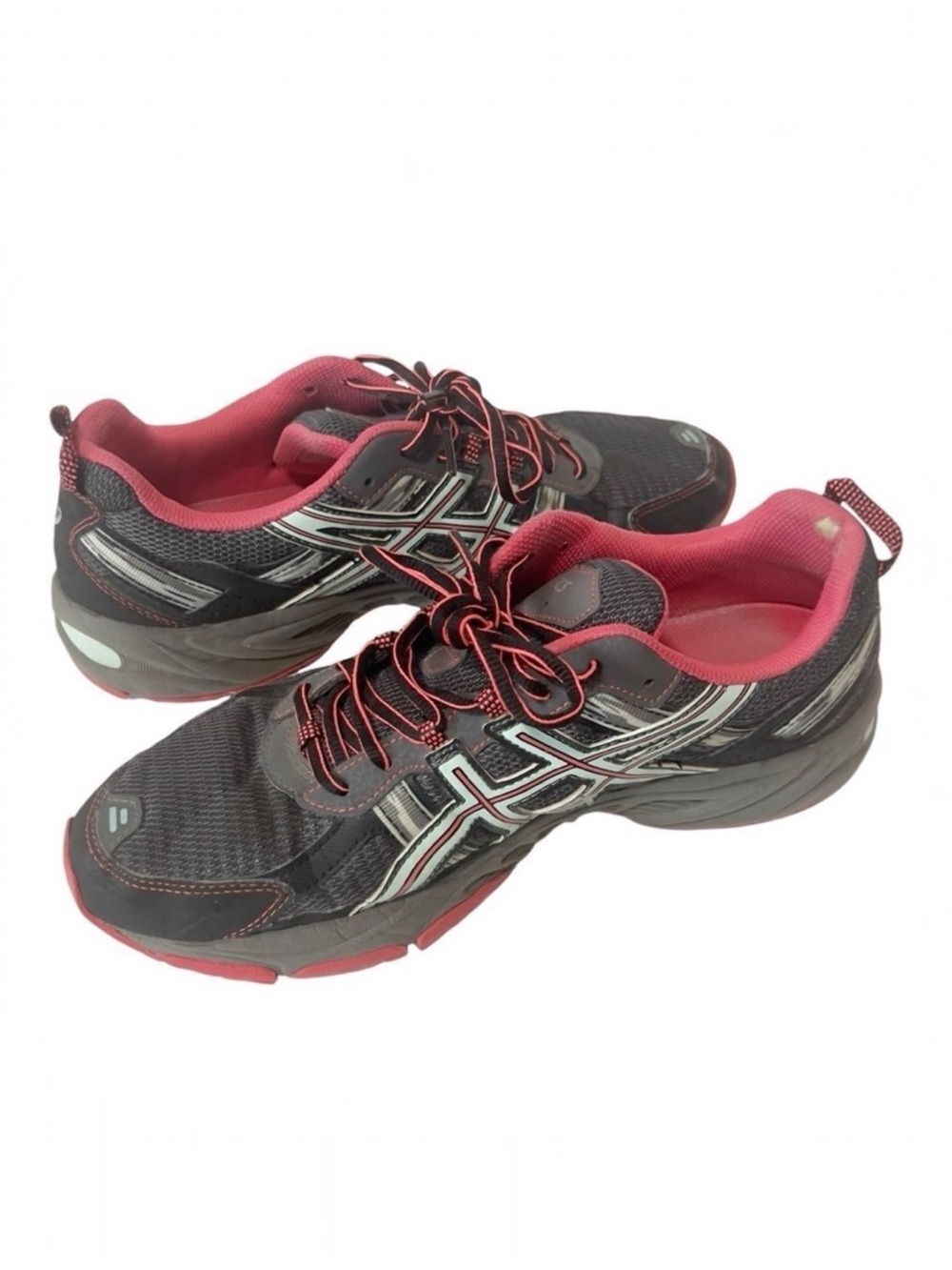 Asics Gel Venture 5 Womens‎ Gray Pistachio Coral Athletic Running Shoes Size 11